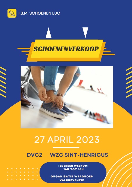 schoenverkoop 27 april - 14u - 16u